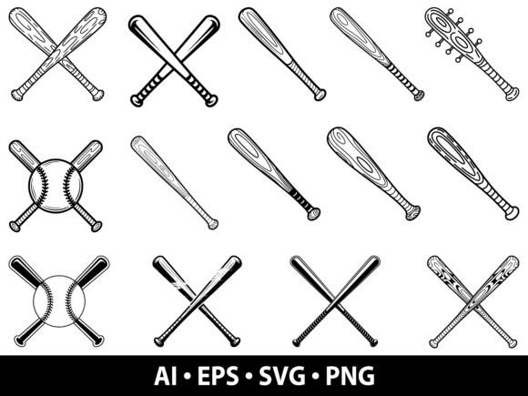 Baseball Bat SVG Bundle