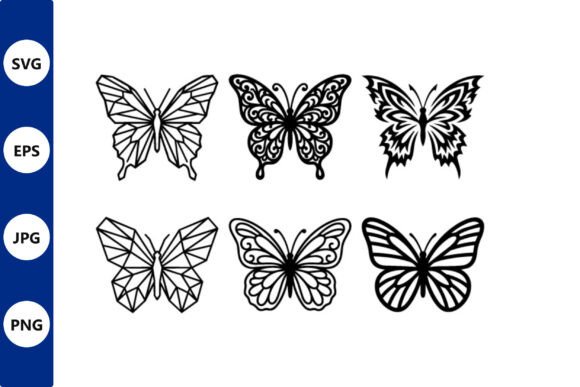 Butterfly Line Art Vector Set: Graphics & Illustrations for Real Projects