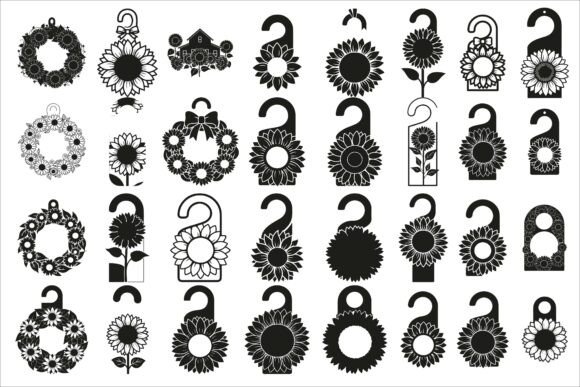 Cheerful Sunflower Door Hanger Design