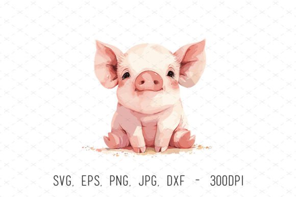 Cute Baby Pig Sublimation Clipart Vector: Graphics & Illustrations Review