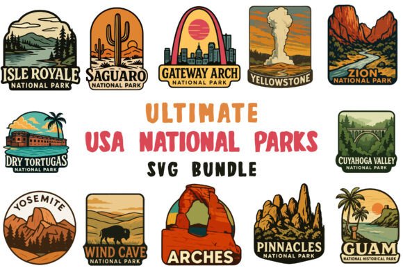 Ultimate USA National Parks SVG Bundle