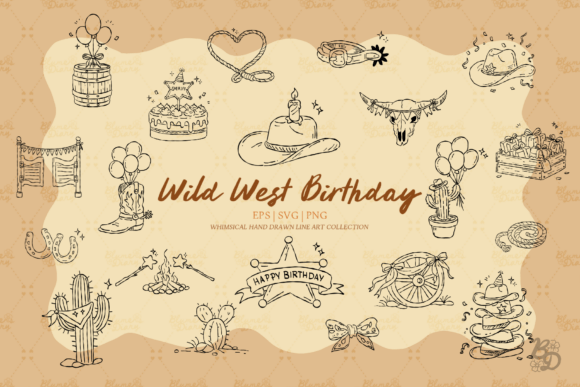 Wild West Birthday Clipart